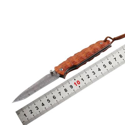 China Non-Variable Knife Survival Hunting Damascus Tactical Pocket Knife for sale