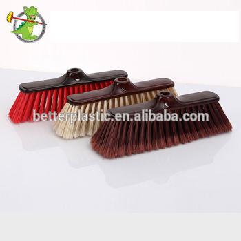 China New Sustainable Plastic Single Color Magic Soft Bristle Floor Broom Indoor Mop Head for sale