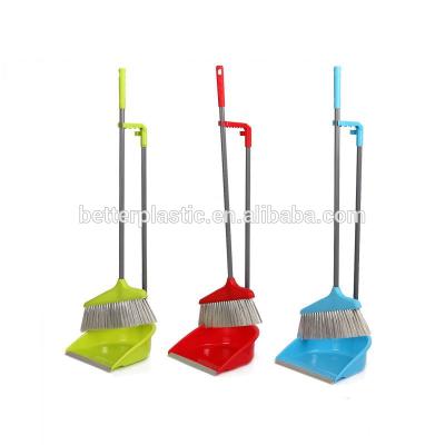 China Wholesale Home Cleaning Tools PET Hair Sweeping Broom and Dustpan Sets for sale