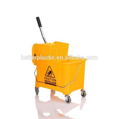 China Sustainable Hot Sale Down Press 20L Mop Wringer Bucket Cleaning Cart for sale