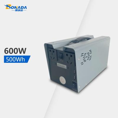 China Outdoor Portable RV Port BONADA Energy Storage AC Outlet 600w SUPPORT ALL STANDARD PORTABLE POWER STATION for sale