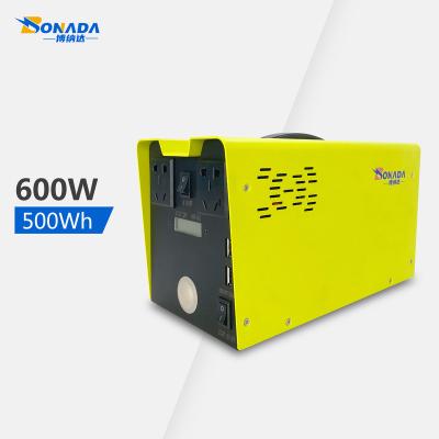 China Power Support 600w Solar Energy Storage Solar Power Generator Portable OEM Logo Type C for sale