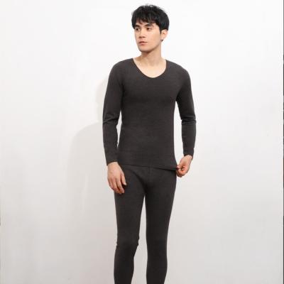 China 2022 QUICK DRY High Quality Thermal Underwear Long Johns Inside Viscous-Acrylic Fleece Lined Thermal Set Latest Winter Sleep Wear Set for sale