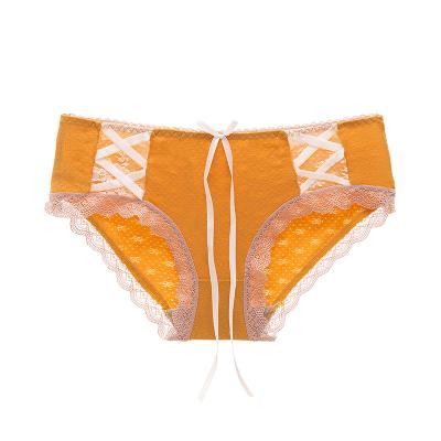 China Panties Cotton Low Waist Underwear Sex Women Transparent Briefs Cavity Antibacterial Wholesale Sexy Breathable Briefs for sale