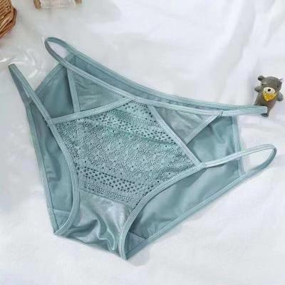 China Antibacterial Medium Size Plus Size Women's Underwear Hollow Out Multi Color Lace Women Sexy Briefs Ladies Underwear Panties for sale