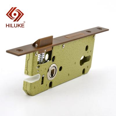 China Metal Wood Brass Cylinder Hardware Lock HILUKE Door Open Lock Body Double Mortise for sale