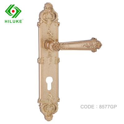 China Door HILUKE 85mm High Security Wooden Door Handle Metals Mortise Door Locks for sale