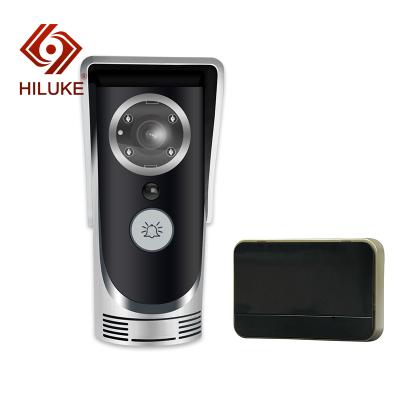 China HILUKE Digital Door Hole Door WIFI Waterproof Zinc Alloy Video Viewer Wooden Remote Door Lock for sale