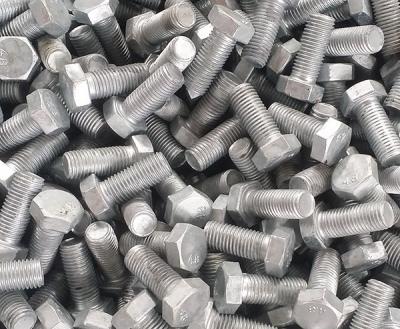 China Hot Dip Galvanized Q235 Carbon Steel Electric Hex Bolts With Nut And Hex Washer for sale