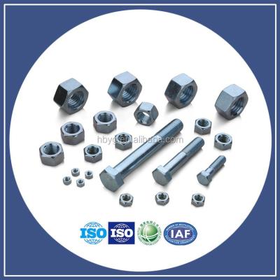 China Hot 2016 Carbon Metal Fasteners Hex Bolts And Nuts With Standard Size Manufacturing Machinery Price for sale