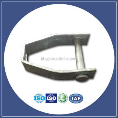 China Single Cast Iron Coil D Clevis D Clevis Brackets For Shackle Insulator Power Line Hardware for sale