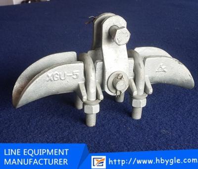 China Alloy Steel Cable Suspension Clamps Ductile Iron / XGU Type Oscillating Suspension Clamp for sale