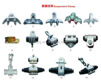 China Aluminum Alloy Suspension Clamps (trunnion typer) /Suspension Clamps (with plug-clevis eye) /Suspension Clamps (with u-type eye) for sale