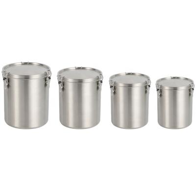 China Cat Home Pet Dog Food Storage Stainless Steel Wholesale Outdoor Storage Food Container for sale