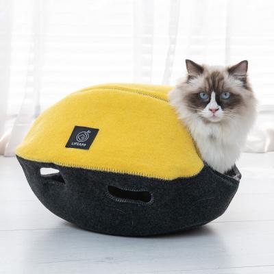 China Warm Dog Cat Puppy Cushion Mat Kennel Sofa Cozy House Plush Cat Nest Dog Sofa Bed Fashionable Pet Bed for sale