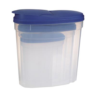 China Viable professional manufacture food storage jar cheap plastic cereal container for sale