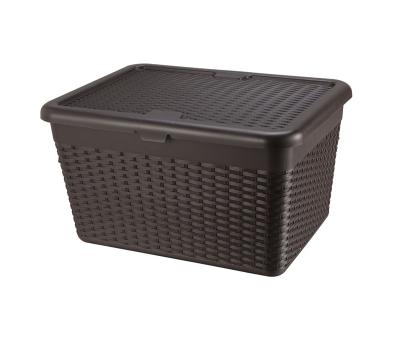 China 2021 new home technology professional manufacturing large woven storage basket with handle for sale