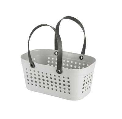 China Professional Home Manufacturer Small Hollow Out Storage Basket With Handle for sale