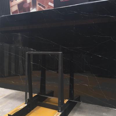 China Cheapest Modern Traditional Nero Black Marble Marquina Tiles Mid Century Chinese Stone Wall Cladding for sale