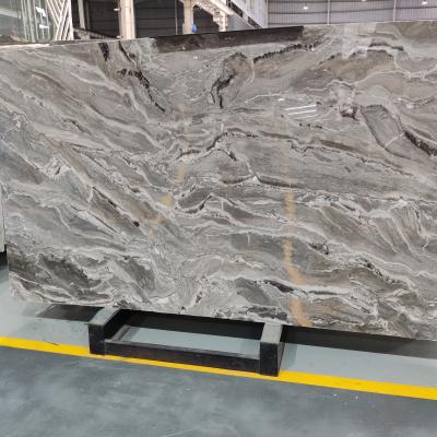 China Modern Chinese Gray Marble Caster Tiles Slab Wall Decor Natural Marble Stone for sale