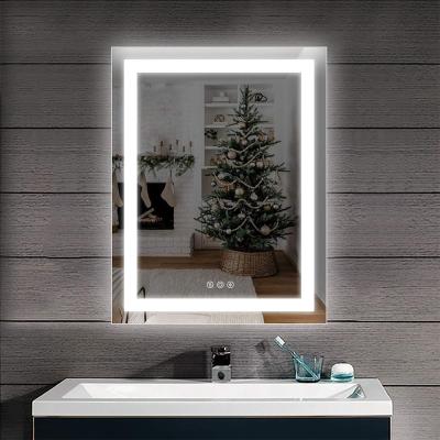 China Customized Illuminated Led Vanity Mirror Fog Resistant Bathroom Illuminated Mirror for sale