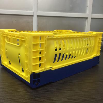 China Colorful Sustainable Plastic Mini Crate Trash Can Desktop Storage Gift Accessories for sale