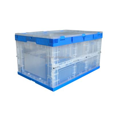 Κίνα Solid base and solid side 80 liter warehouse use the box solid style transparent plastic crates προς πώληση