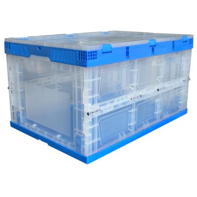 China Large Viable Clear Plastic Food Storage Boxes Folding Lid Sorts Tool Packing Box Containers Container With Lids for sale