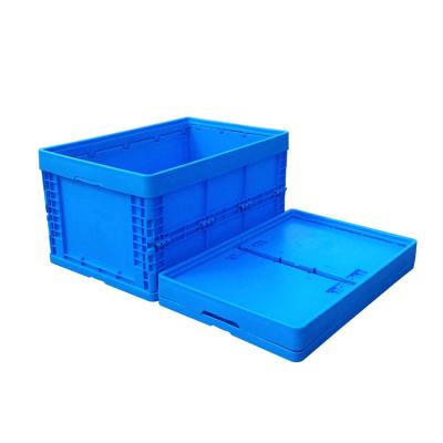 China Folding Solid Fruit Storage Box Plastic Heavy Duty Delivery Recycle Box Crate zu verkaufen