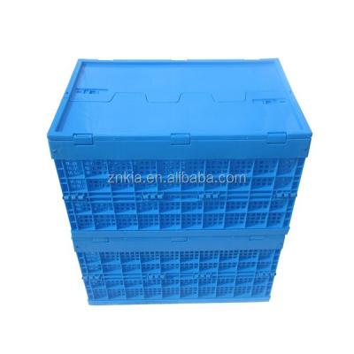 China Mesh Base and Mesh Side Mesh Style Cargo and Plastic Collapsible Storage Equipment Storage Crates zu verkaufen