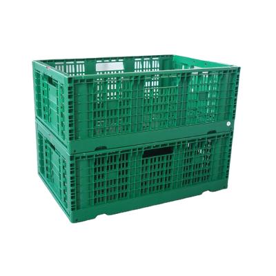 China Design 600*400*230mm Collapsible Folding Vegetable Fruit Container Basket Basket Moving Crate for sale