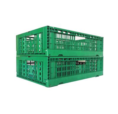 China High Quality Collapsible Folding Plastic Fruit And Vegetable Use 600*400*170mm Storage Crate for sale