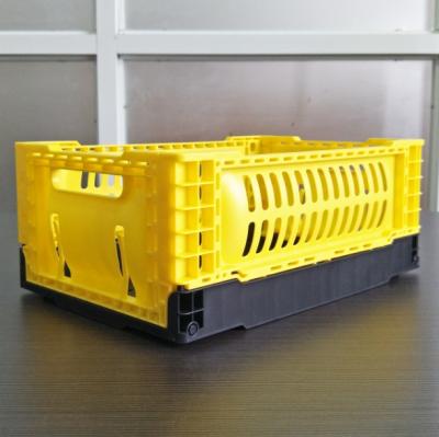 China 30*20*12cm Mini Colorful Collapsible Folding Plastic Crate Storage Box for sale