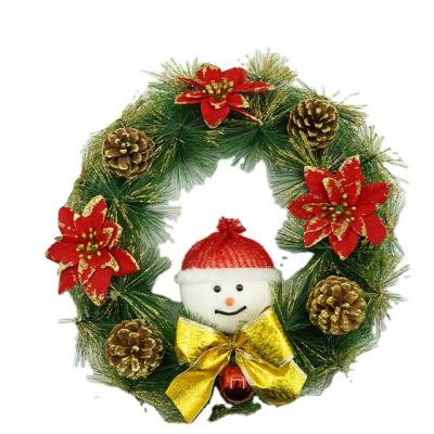 China Trendy Product Bells, Flowers, Pine Needles Elf Doll Reflection Xmas Garlands For Door Decoration for sale