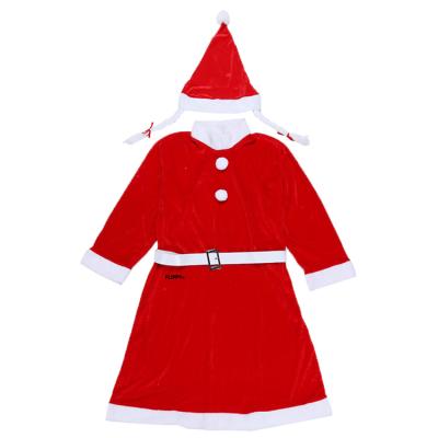 China 2021 Eco-friendly Latest Hot Sale Adult And Kids Santa Claus Poliester Mascot Cosplay Costume for sale