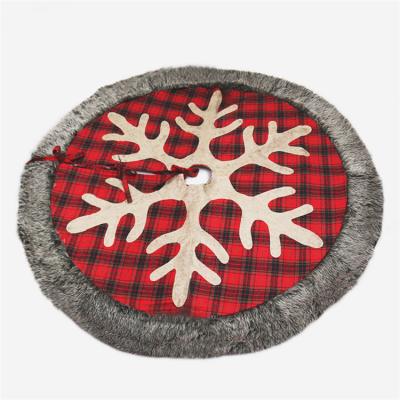 China Christmas Decorations Commercial Eco-Friendly Professional Christmas Maker Large Snowflake Tree Skirt for sale