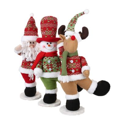 China High Quality Eco-Friendly Cute Independent Decoration Santa Claus Christmas Doll Dancing Christmas Dolls for sale