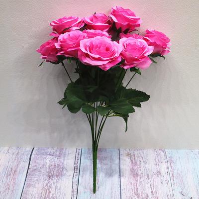 China Campaign The Latest Popular Wedding Celebration Simulation Rose Multi Color Selection Artificial Rose Flower for sale