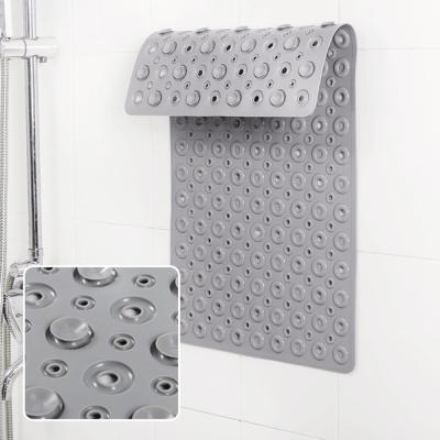 China Rubber Tub Mat Shower Tub Bath Mat Non Slip Viable With Suction Cups For Bathroom for sale