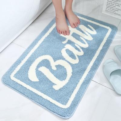 China Carpet Floor Mat Non-Slip Anti-Slip Rubber Backing Soft Water Absorb Mat For Bathroom for sale