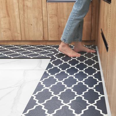 China Non-slip Waterproof Kitchen Mats Heavy Duty PVC Ergonomic Comfort Foam Blanket Anti-fatigue For Cooking for sale