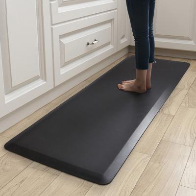 China Hot Selling Amazone PU Anti Fatigue Anti Slip Protection Foam Floor Mat Washable Kitchen Mat for sale