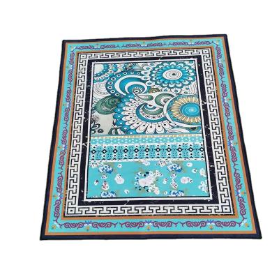 China 3d print machine pattern washable crystal custom muslim prayer mat for sale