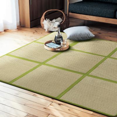 China Japanese Style Washable Household Rattan Floor Mat Folding Mat For Living Room Bedroom for sale