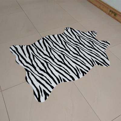 China Hot Selling Animal Grain Amazon Rug Animal Skin Faux Fur Shaggy Cow Printed Cowhide Blanket For Living Room for sale