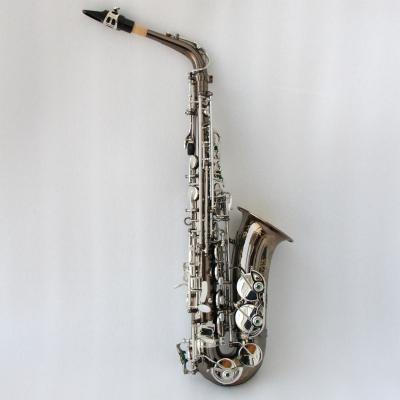 China Handmade Black Nickel Plated Alto Saxophone Saxophone Good Quality Exquisite Chinese Black Nickel Plated Alto Saxophone for sale