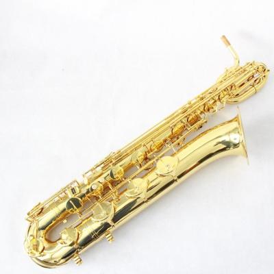 China Gold Lacquer Professional Made China Gold Lacquer Brass Baritone Saxophone (FBS-580) for sale