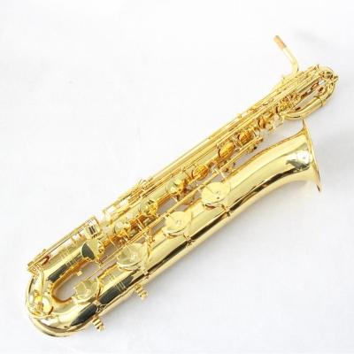 China Gold Lacquer Baritone Saxophone for sale