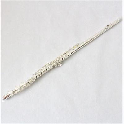 China Professional Silver Plated Flauta de alto grado 17open Holes Solid 925 Flute for sale