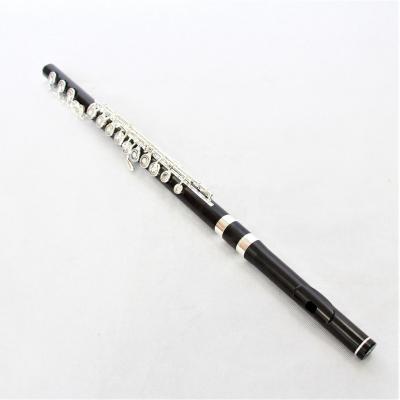 China Silver plated flute upper flute instrument factory price silver plated grade ebony flute for sale